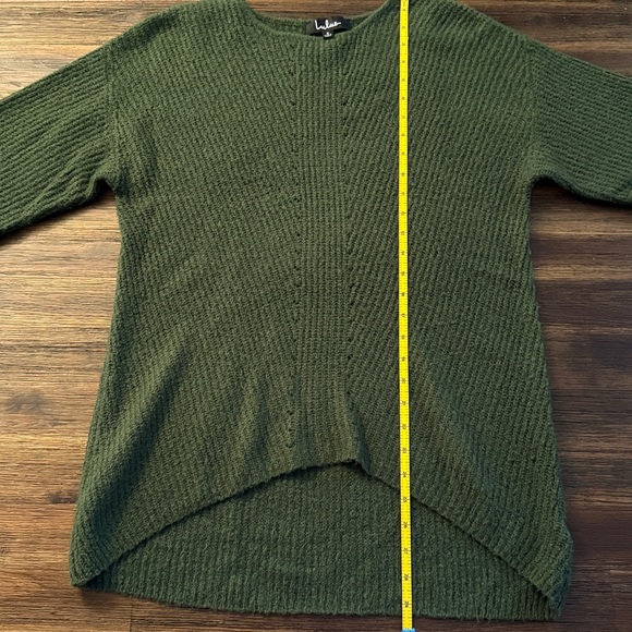 Lulu’s Dark Green Tunic Length Sweater Small - Picture 7 of 8